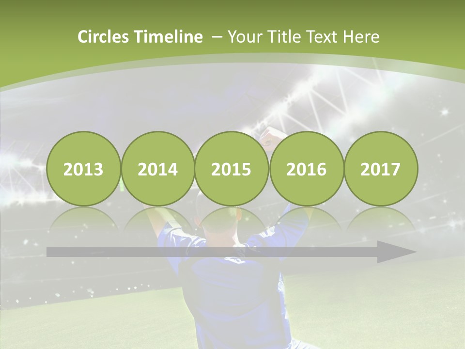Grass Shooting Ball PowerPoint Template