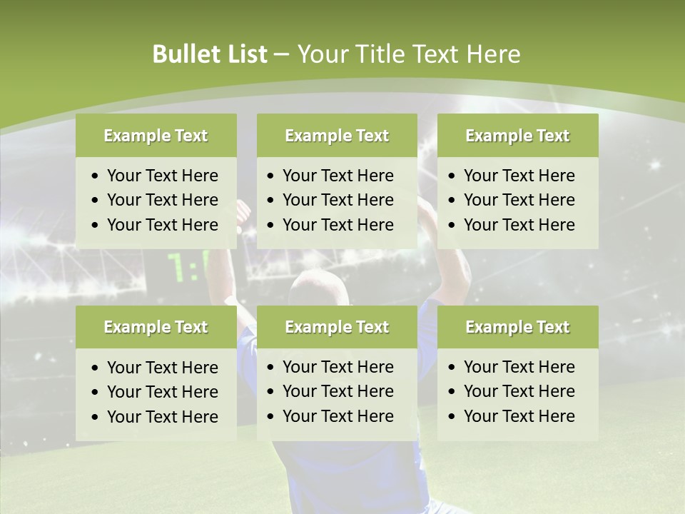 Grass Shooting Ball PowerPoint Template