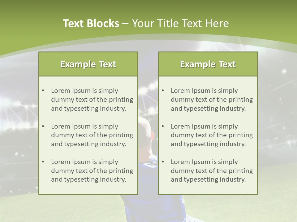Grass Shooting Ball PowerPoint Template
