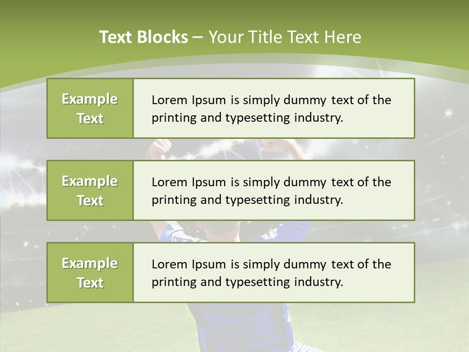Grass Shooting Ball PowerPoint Template