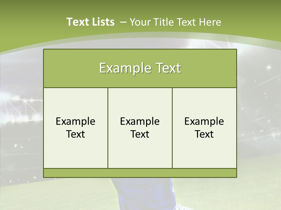 Grass Shooting Ball PowerPoint Template