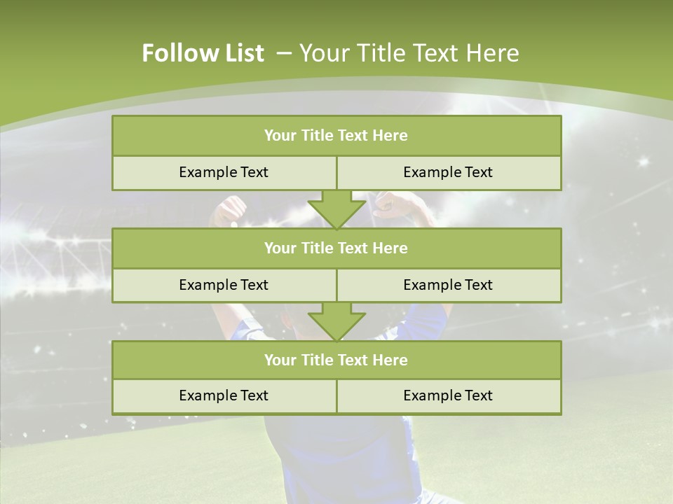 Grass Shooting Ball PowerPoint Template