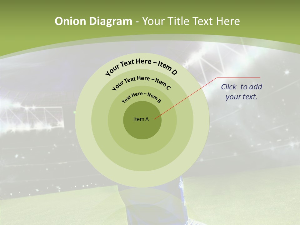 Grass Shooting Ball PowerPoint Template