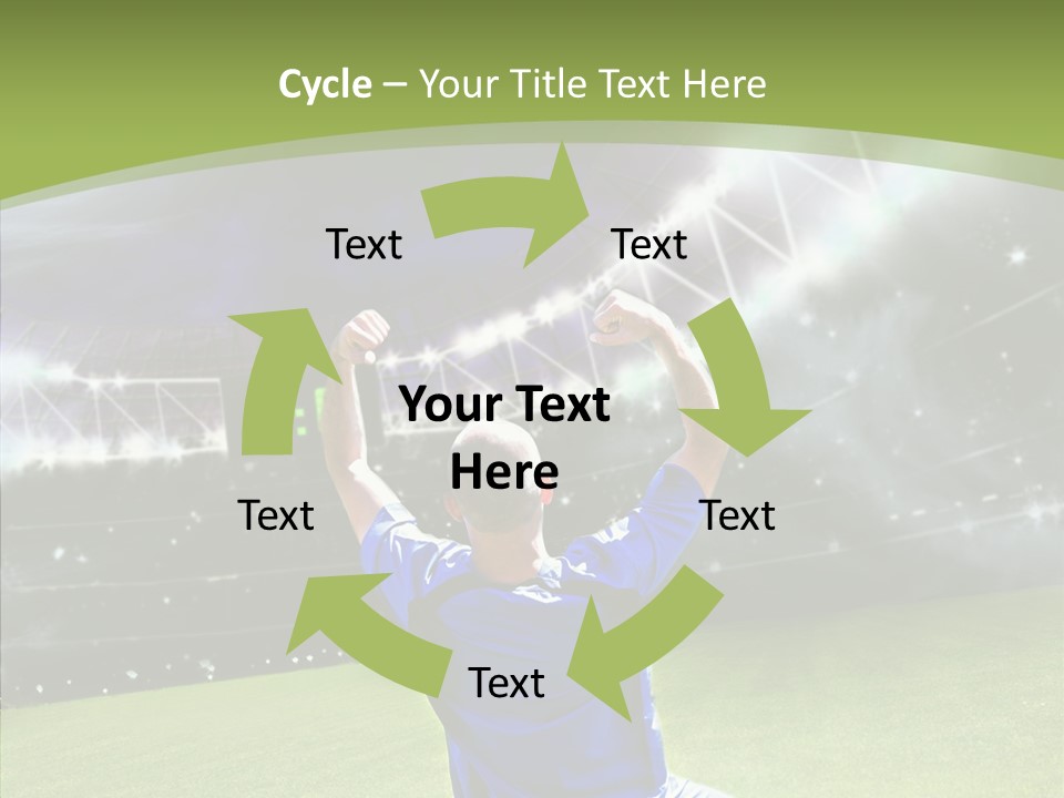 Grass Shooting Ball PowerPoint Template