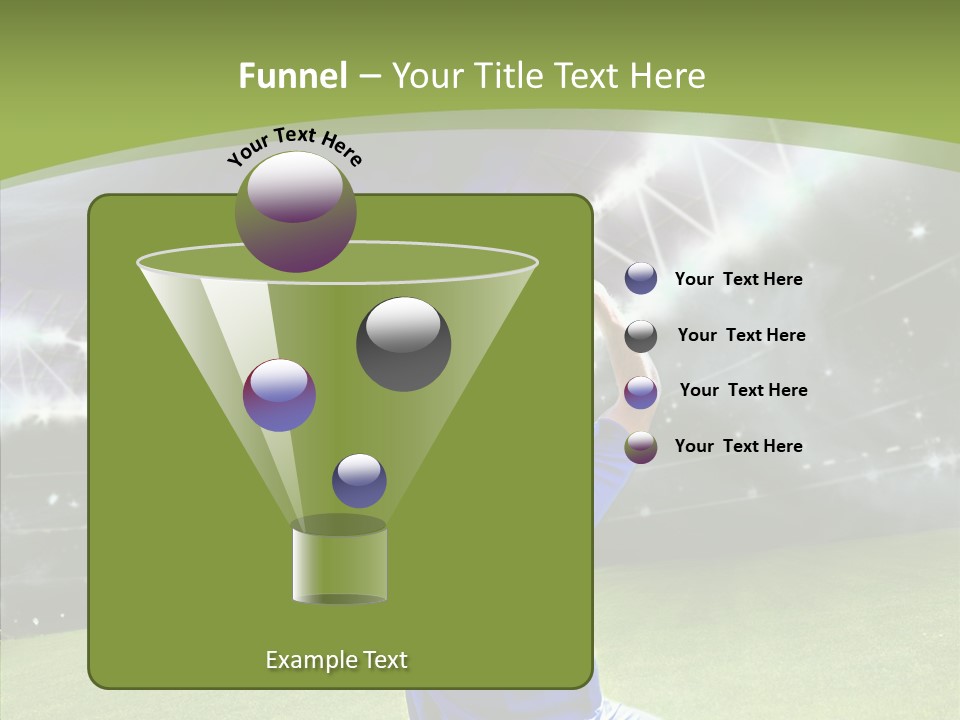 Grass Shooting Ball PowerPoint Template