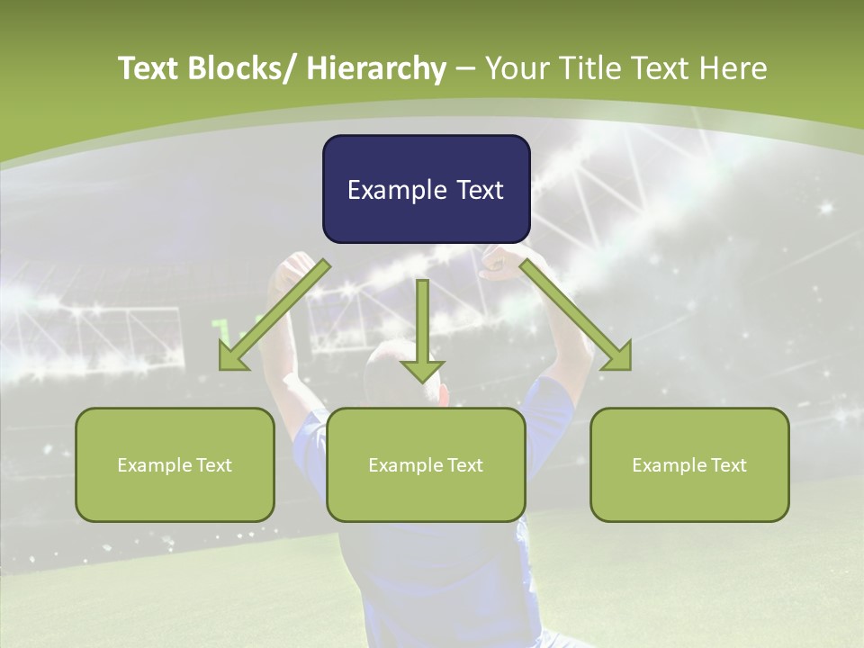 Grass Shooting Ball PowerPoint Template