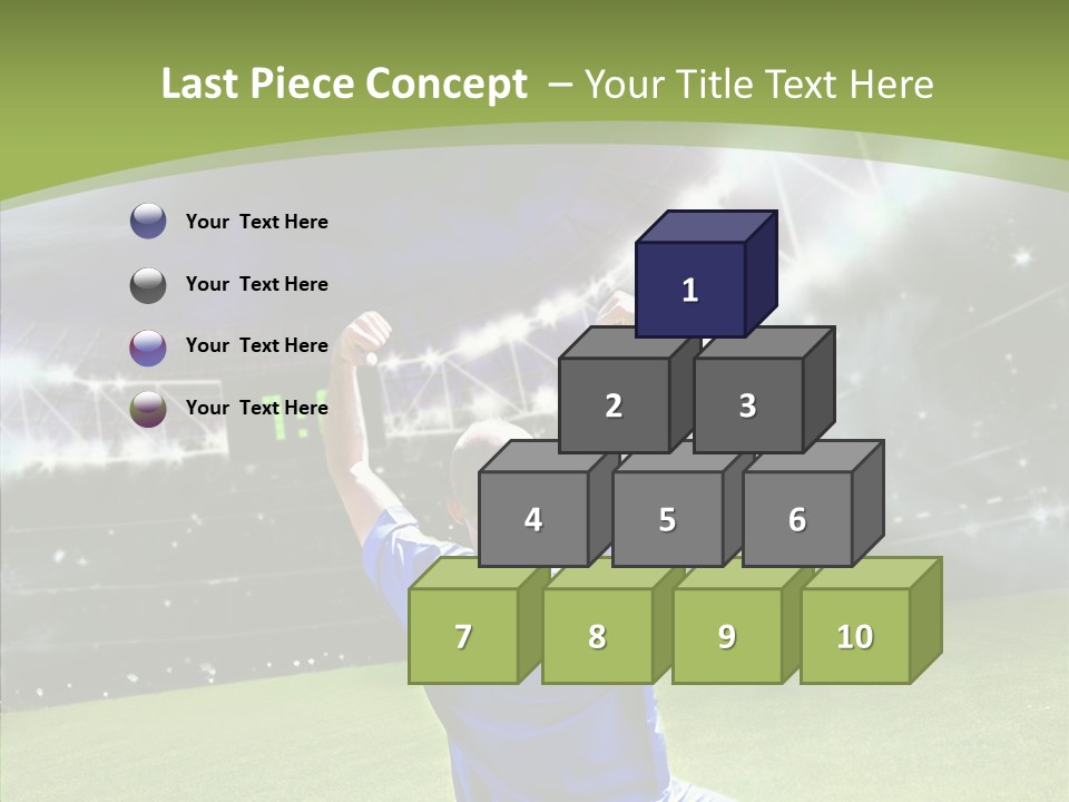 Grass Shooting Ball PowerPoint Template