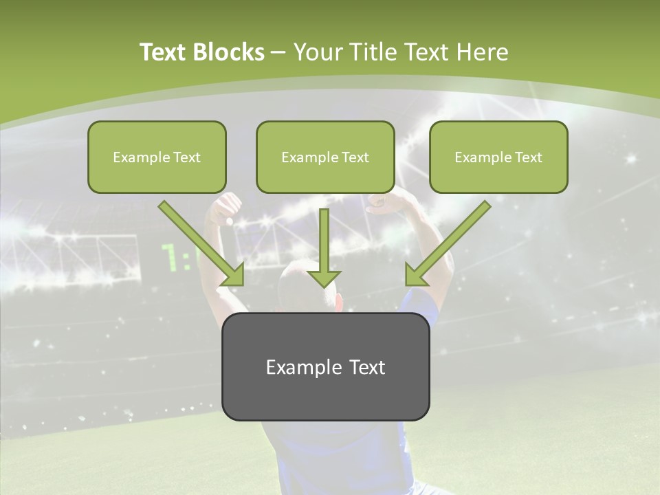 Grass Shooting Ball PowerPoint Template