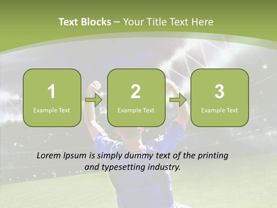Grass Shooting Ball PowerPoint Template