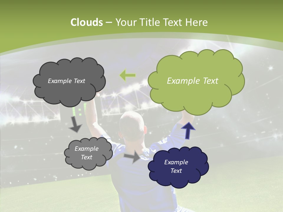Grass Shooting Ball PowerPoint Template