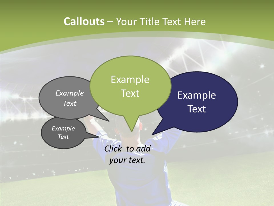 Grass Shooting Ball PowerPoint Template