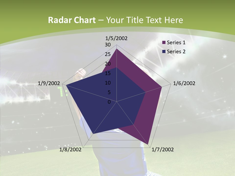 Grass Shooting Ball PowerPoint Template