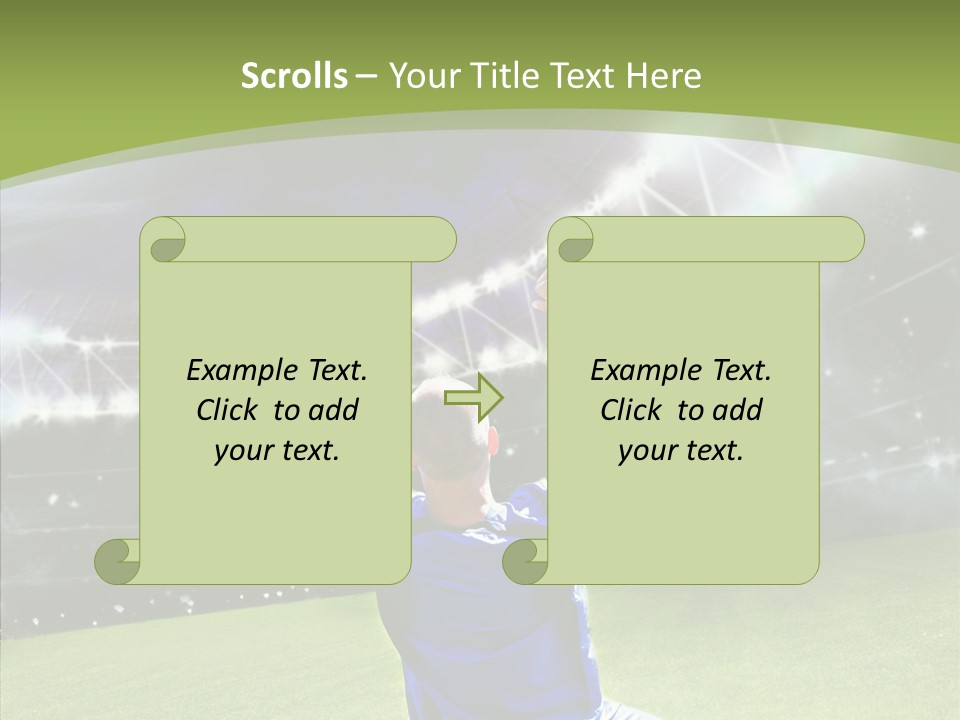 Grass Shooting Ball PowerPoint Template
