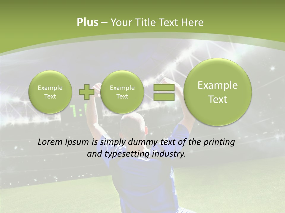 Grass Shooting Ball PowerPoint Template