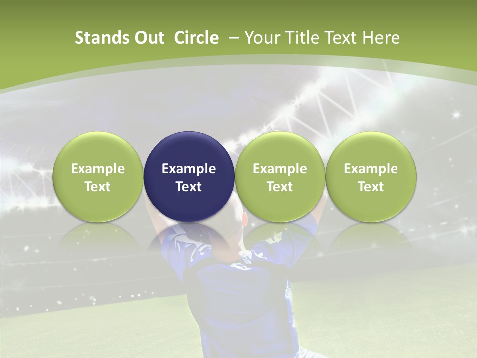 Grass Shooting Ball PowerPoint Template