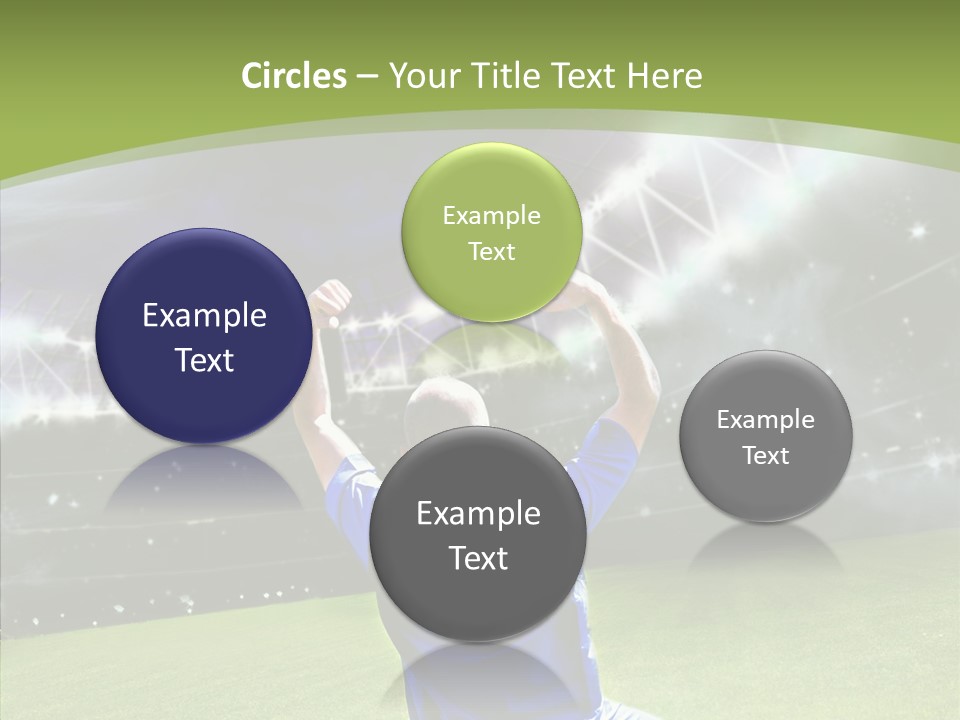 Grass Shooting Ball PowerPoint Template