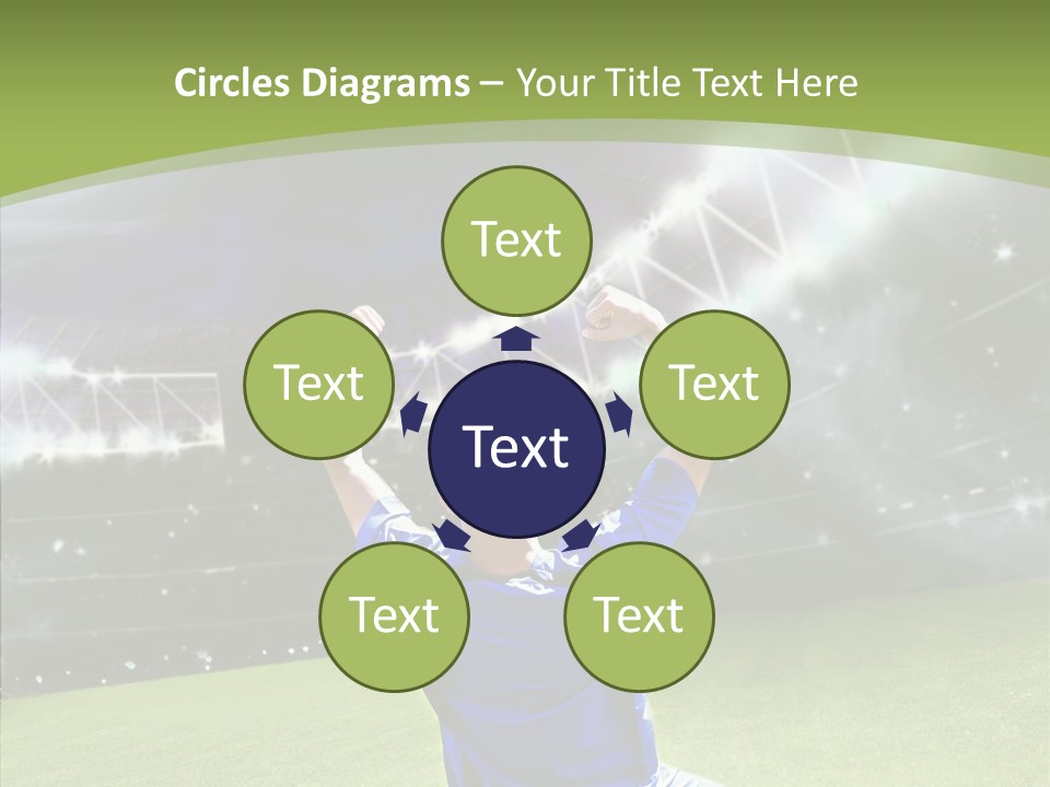 Grass Shooting Ball PowerPoint Template