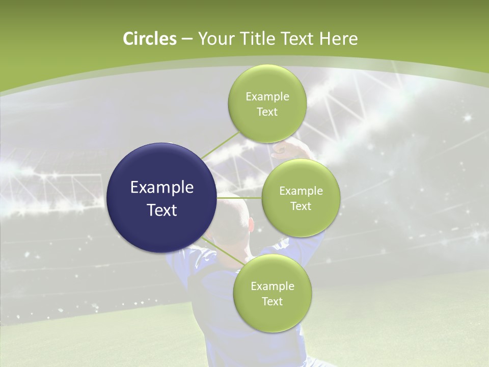 Grass Shooting Ball PowerPoint Template