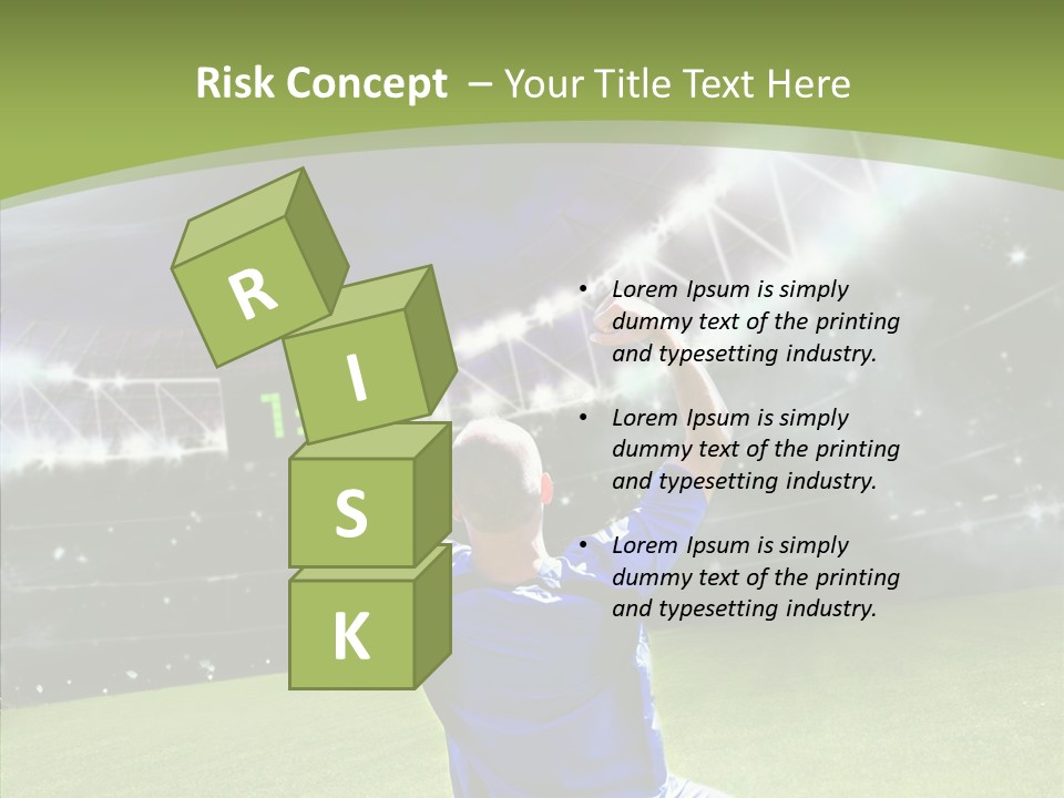 Grass Shooting Ball PowerPoint Template