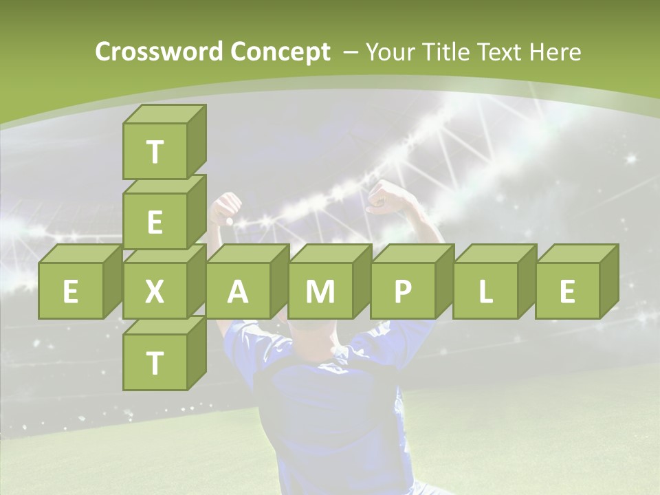 Grass Shooting Ball PowerPoint Template