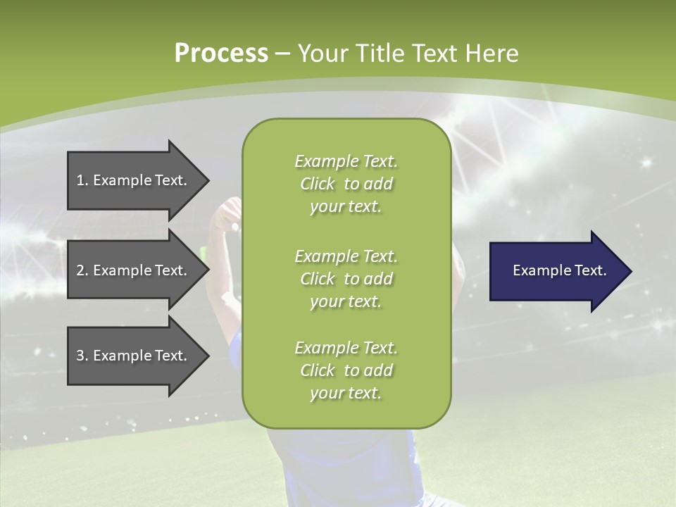 Grass Shooting Ball PowerPoint Template