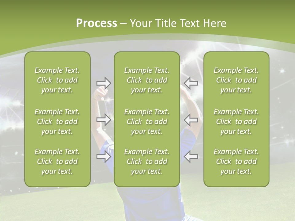 Grass Shooting Ball PowerPoint Template