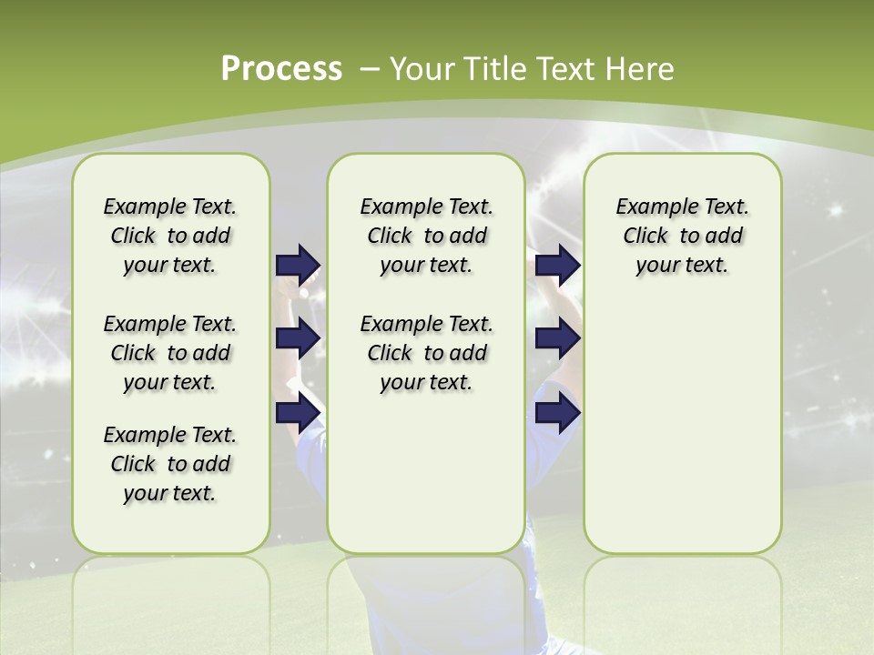 Grass Shooting Ball PowerPoint Template