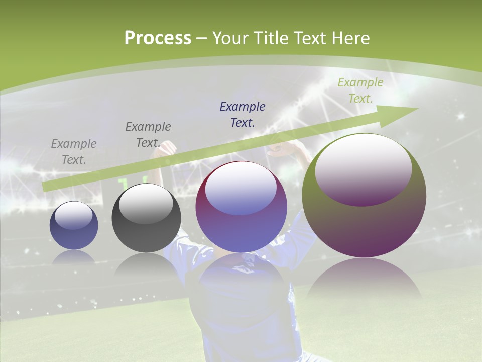 Grass Shooting Ball PowerPoint Template