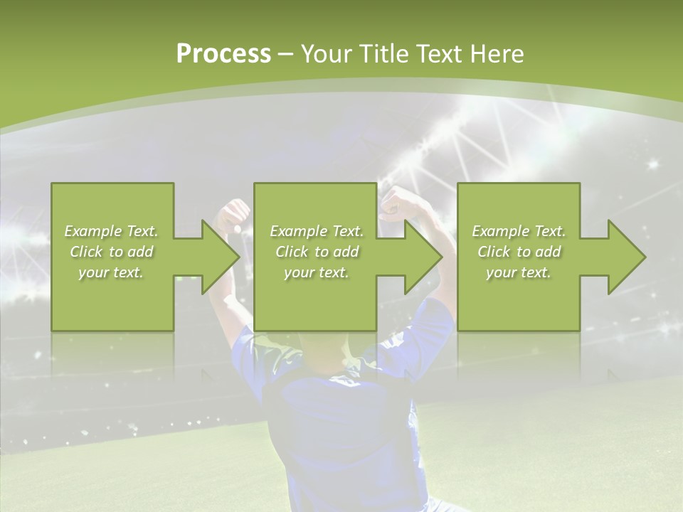Grass Shooting Ball PowerPoint Template