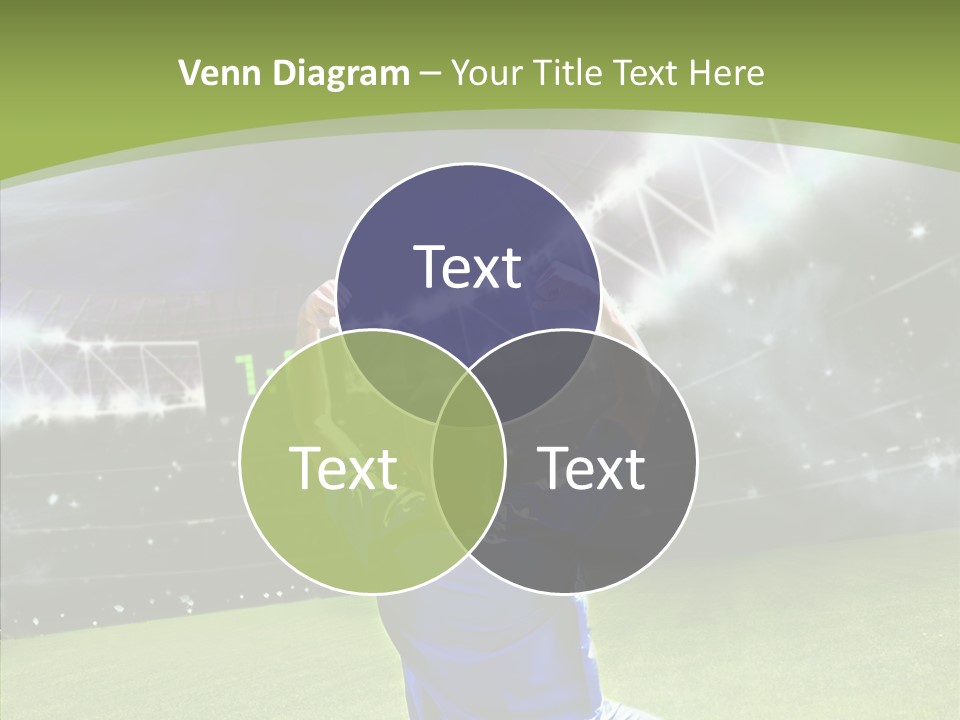 Grass Shooting Ball PowerPoint Template