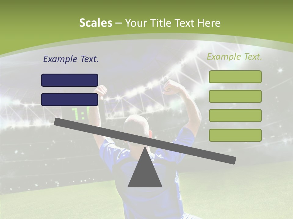 Grass Shooting Ball PowerPoint Template
