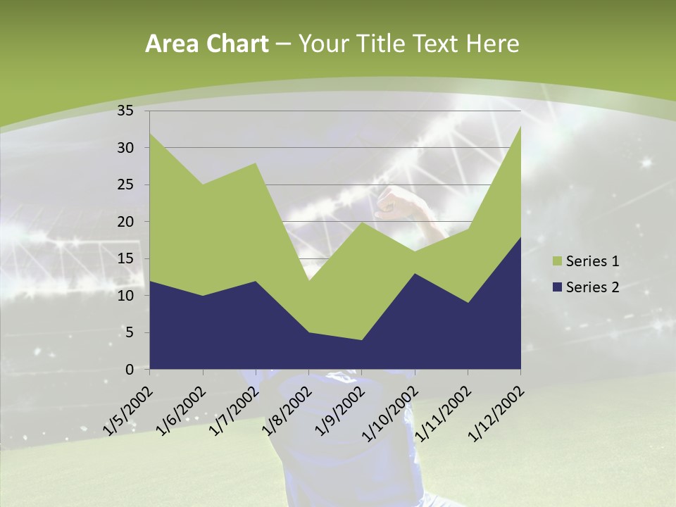 Grass Shooting Ball PowerPoint Template