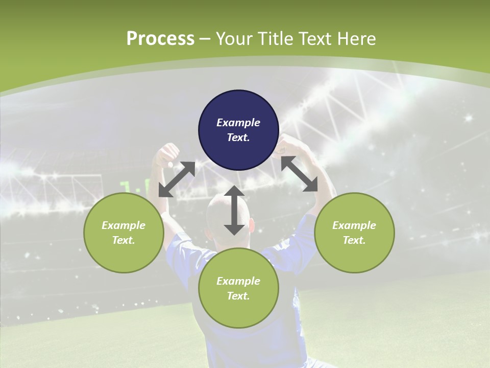 Grass Shooting Ball PowerPoint Template