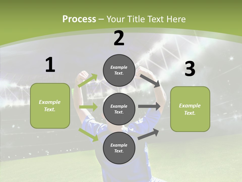 Grass Shooting Ball PowerPoint Template