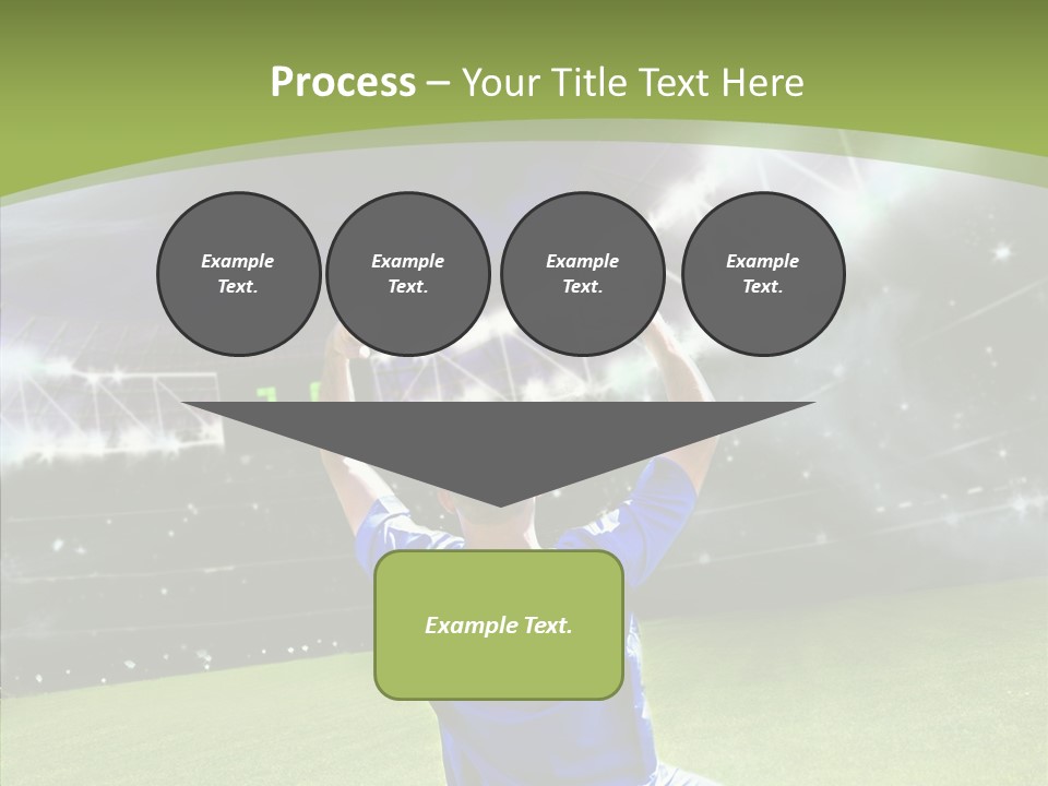 Grass Shooting Ball PowerPoint Template