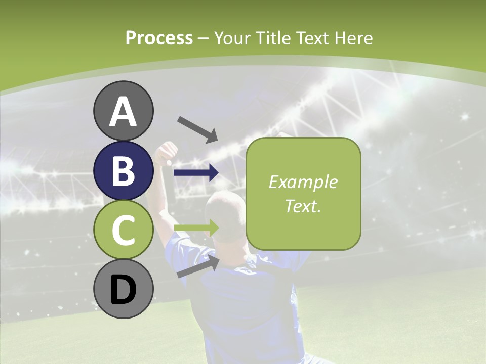 Grass Shooting Ball PowerPoint Template