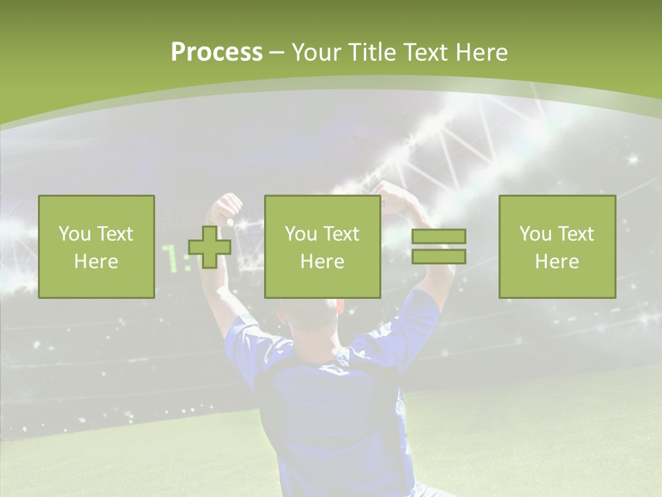 Grass Shooting Ball PowerPoint Template