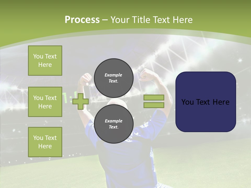 Grass Shooting Ball PowerPoint Template