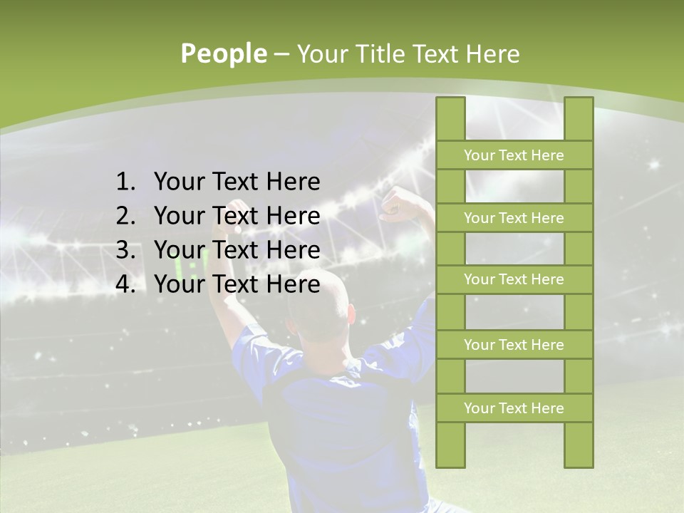 Grass Shooting Ball PowerPoint Template