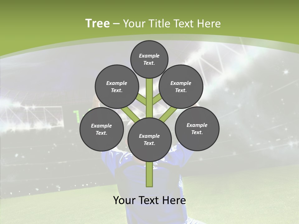 Grass Shooting Ball PowerPoint Template