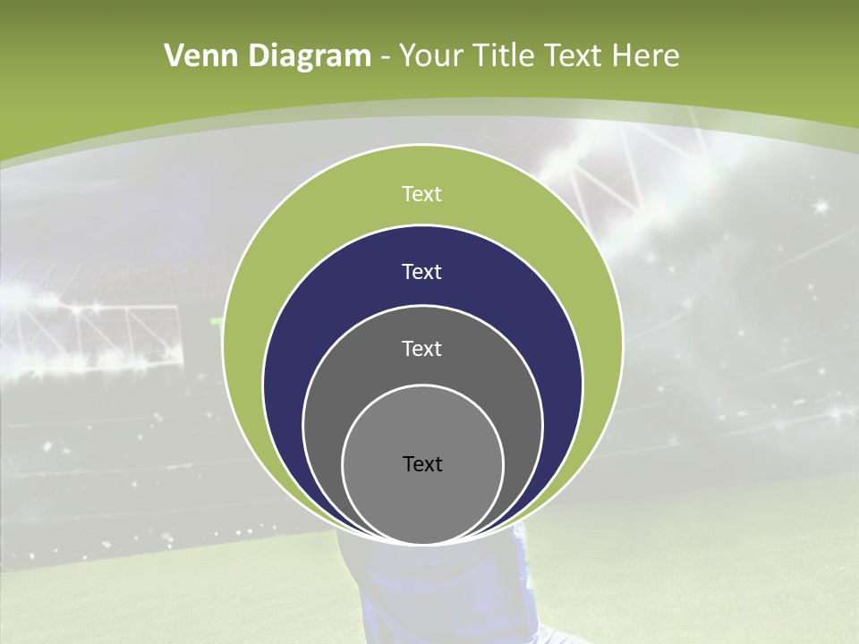 Grass Shooting Ball PowerPoint Template