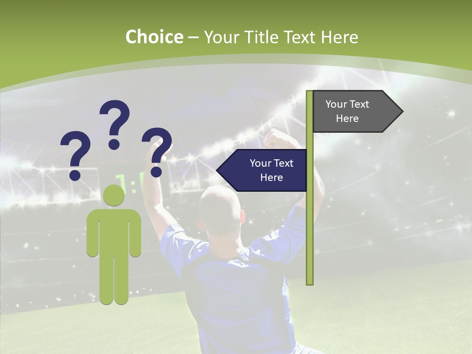 Grass Shooting Ball PowerPoint Template