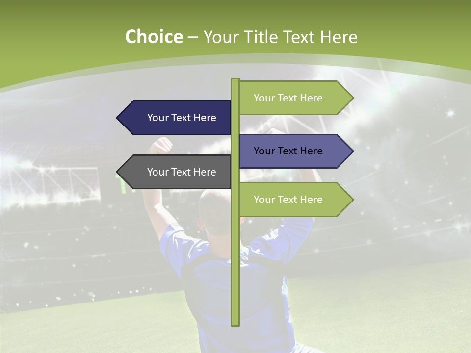 Grass Shooting Ball PowerPoint Template