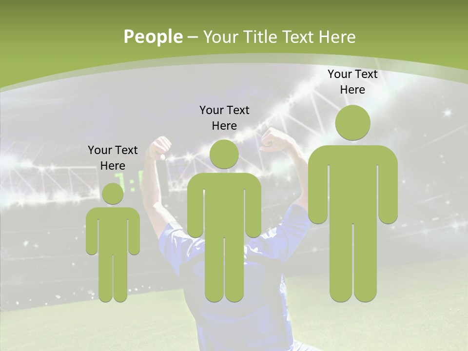 Grass Shooting Ball PowerPoint Template