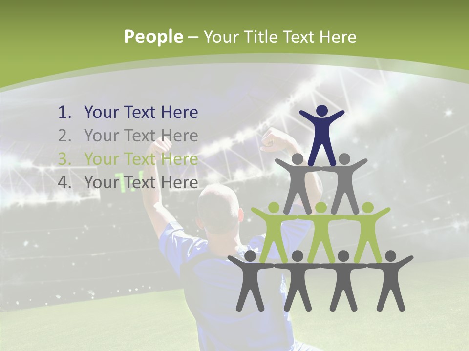 Grass Shooting Ball PowerPoint Template