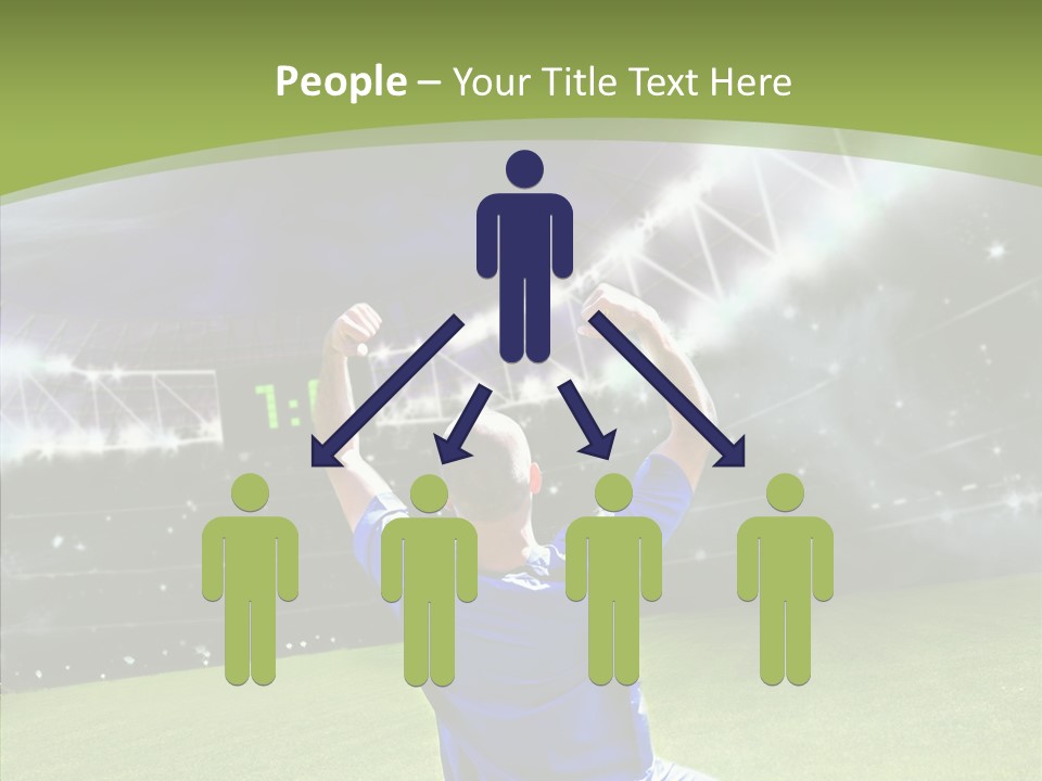 Grass Shooting Ball PowerPoint Template