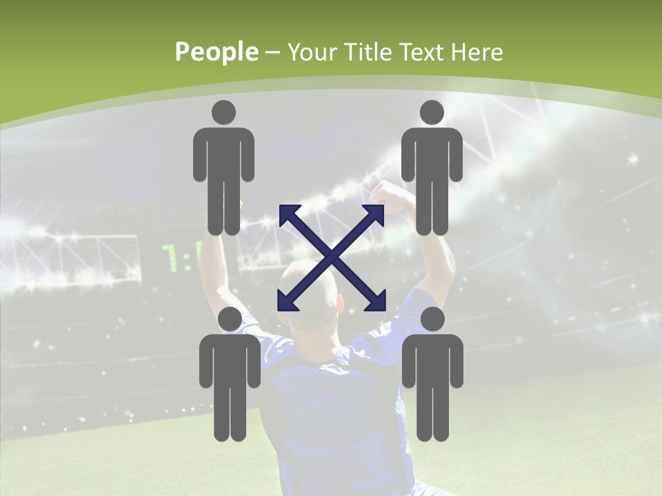 Grass Shooting Ball PowerPoint Template