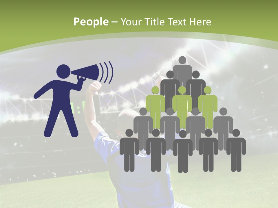 Grass Shooting Ball PowerPoint Template