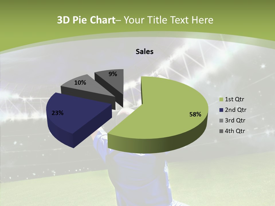 Grass Shooting Ball PowerPoint Template