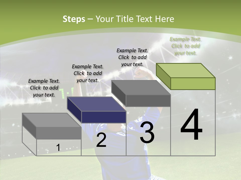 Grass Shooting Ball PowerPoint Template